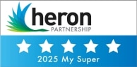 Heron MySuper star rating 2025 logo