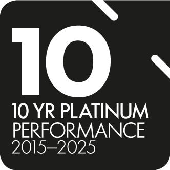 10 Year Platinum Performance 2015 - 2025 logo