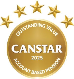 Canstar 2025 - Outstanding value - Account Based pension Award logo