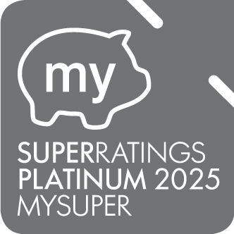 Super Ratings Platinum 2025 MySuper logo 