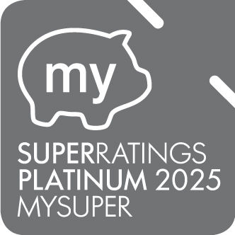 Super Ratings Platinum 2024 MySuper logo 