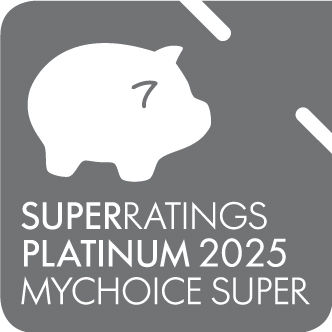 Super Ratings Platinum 2024 MyChoice Super logo
