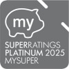 Super Ratings Platinum MySuper 2025 logo