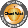 Chant West 5 Apples Highest Quality Fund Super 2025 logo
